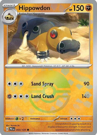 Hippowdon (Poke Ball Pattern) - SV Prismatic Evolutions - Holofoil - Near Mint (NM)