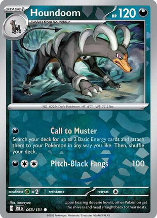 Houndoom (Poke Ball Pattern) - SV Prismatic Evolutions - Holofoil - Near Mint (NM)