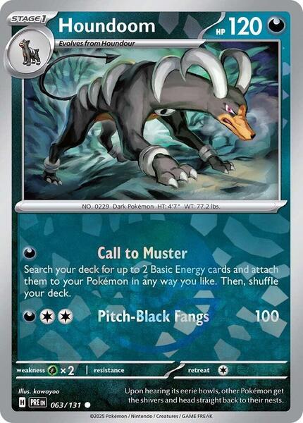 Houndoom (Poke Ball Pattern) - SV Prismatic Evolutions - Holofoil - Near Mint (NM)