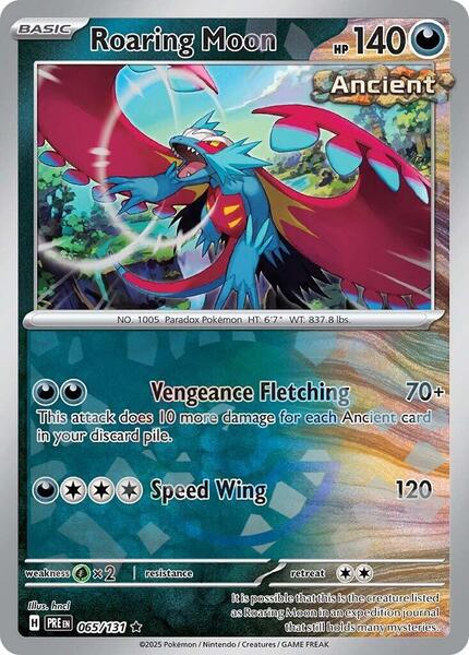 Roaring Moon (Poke Ball Pattern) - SV Prismatic Evolutions - Holofoil - Near Mint (NM)