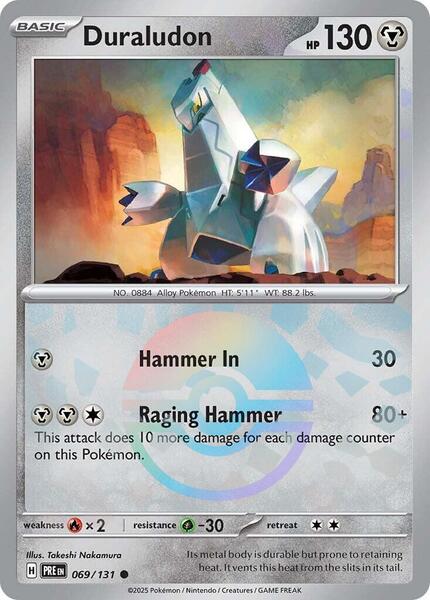 Duraludon (Poke Ball Pattern) - SV Prismatic Evolutions - Holofoil - Near Mint (NM)