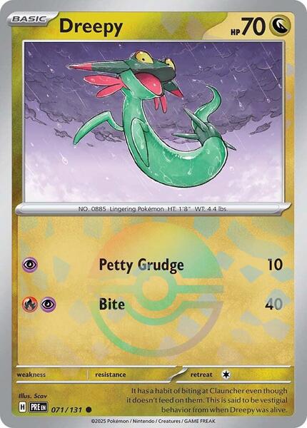 Dreepy (Poke Ball Pattern) - SV Prismatic Evolutions - Holofoil - Near Mint (NM)