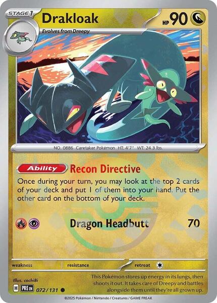 Drakloak (Poke Ball Pattern) - SV Prismatic Evolutions - Holofoil - Near Mint (NM)