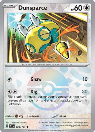 Dunsparce (Poke Ball Pattern) - SV Prismatic Evolutions - Holofoil - Lightly Played (LP)