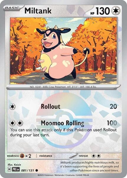Miltank (Poke Ball Pattern) - SV Prismatic Evolutions - Holofoil - Near Mint (NM)