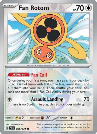 Fan Rotom (Poke Ball Pattern) - SV Prismatic Evolutions - Holofoil - Near Mint (NM)