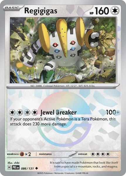 Regigigas (Poke Ball Pattern) - SV Prismatic Evolutions - Holofoil - Near Mint (NM)
