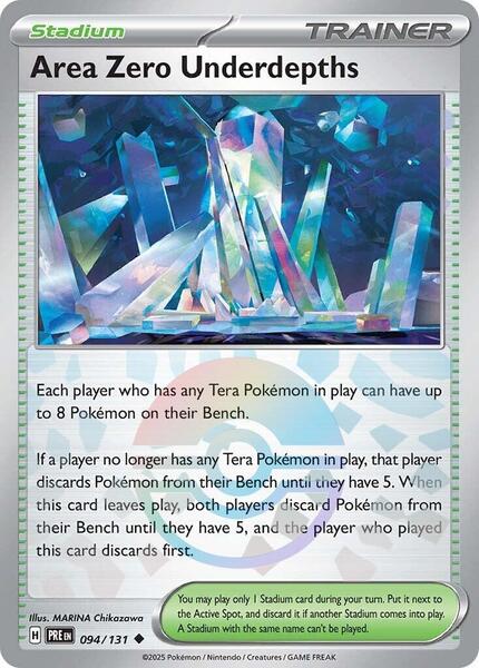 Area Zero Underdepths (Poke Ball Pattern) - SV Prismatic Evolutions - Holofoil - Near Mint (NM)