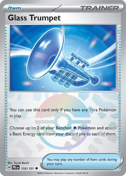 Glass Trumpet (Poke Ball Pattern) - SV Prismatic Evolutions - Holofoil - Near Mint (NM)