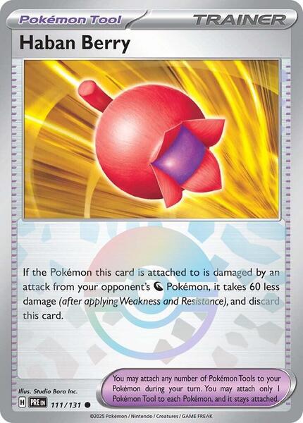 Haban Berry (Poke Ball Pattern) - SV Prismatic Evolutions - Holofoil - Near Mint (NM)