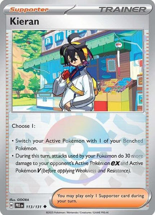 Kieran - 113/131 (Poke Ball Pattern) - SV Prismatic Evolutions - Holofoil - Near Mint (NM)