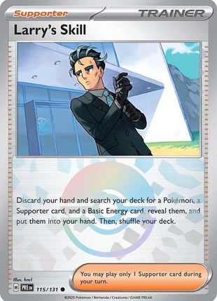 Larry's Skill - 115/131 (Poke Ball Pattern) - SV Prismatic Evolutions - Holofoil - Near Mint (NM)