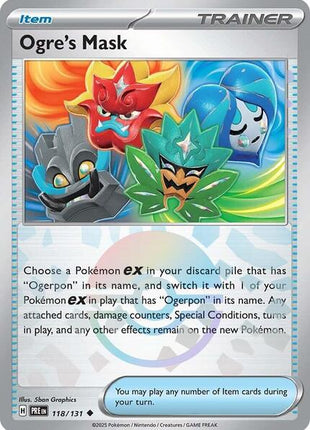 Ogre's Mask (Poke Ball Pattern) - SV Prismatic Evolutions - Holofoil - Near Mint (NM)