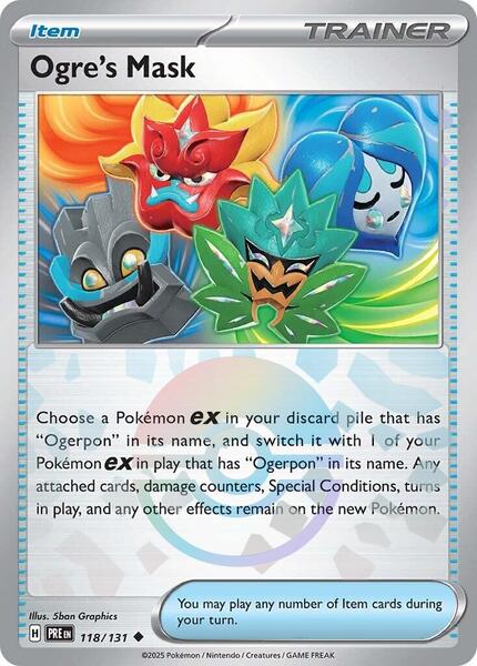Ogre's Mask (Poke Ball Pattern) - SV Prismatic Evolutions - Holofoil - Near Mint (NM)