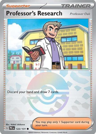 Professor's Research [Professor Oak] (Poke Ball Pattern) - SV Prismatic Evolutions - Holofoil - Near Mint (NM)