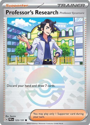 Professor's Research [Professor Sycamore] (Poke Ball Pattern) - SV Prismatic Evolutions - Holofoil - Near Mint (NM)
