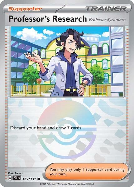 Professor's Research [Professor Sycamore] (Poke Ball Pattern) - SV Prismatic Evolutions - Holofoil - Near Mint (NM)