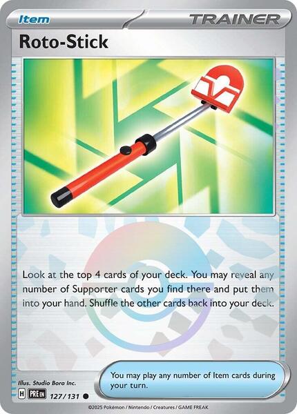 Roto-Stick (Poke Ball Pattern) - SV Prismatic Evolutions - Holofoil - Near Mint (NM)