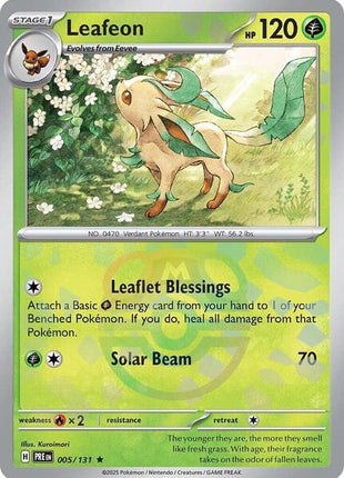 Leafeon (Master Ball Pattern) - SV Prismatic Evolutions - Holofoil - Near Mint (NM)