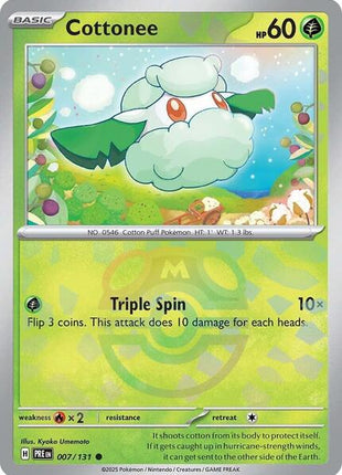 Cottonee (Master Ball Pattern) - SV Prismatic Evolutions - Holofoil - Near Mint (NM)