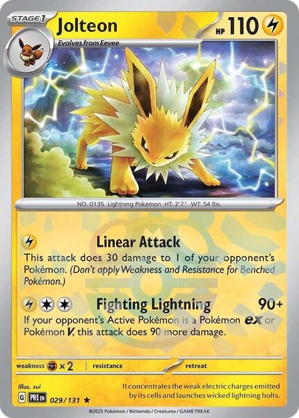 Jolteon (Master Ball Pattern) - SV Prismatic Evolutions - Holofoil - Near Mint (NM)