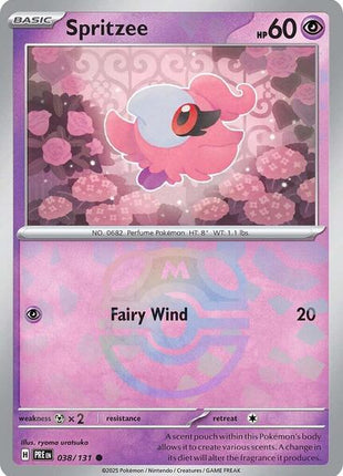 Spritzee (Master Ball Pattern) - SV Prismatic Evolutions - Holofoil - Near Mint (NM)