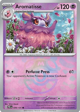 Aromatisse (Master Ball Pattern) - SV Prismatic Evolutions - Holofoil - Near Mint (NM)