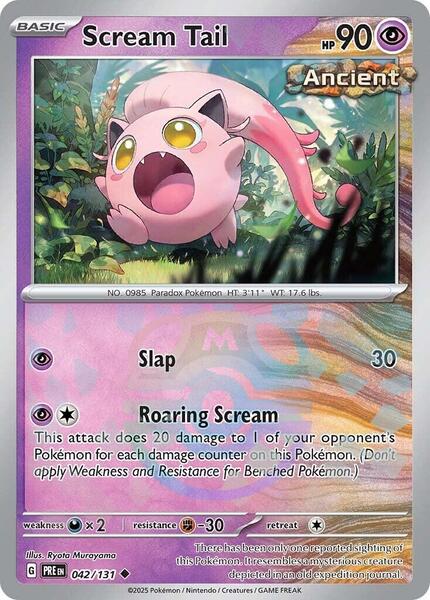Scream Tail (Master Ball Pattern) - SV Prismatic Evolutions - Holofoil - Near Mint (NM)