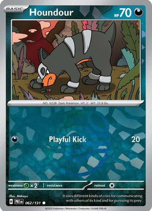 Houndour (Master Ball Pattern) - SV Prismatic Evolutions - Holofoil - Near Mint (NM)