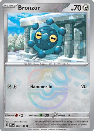 Bronzor (Master Ball Pattern) - SV Prismatic Evolutions - Holofoil - Near Mint (NM)