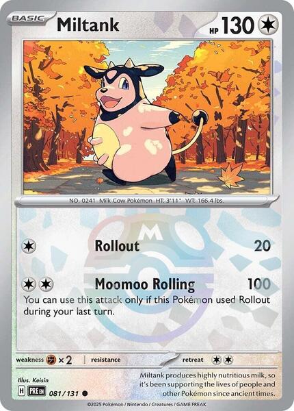 Miltank (Master Ball Pattern) - SV Prismatic Evolutions - Holofoil - Near Mint (NM)