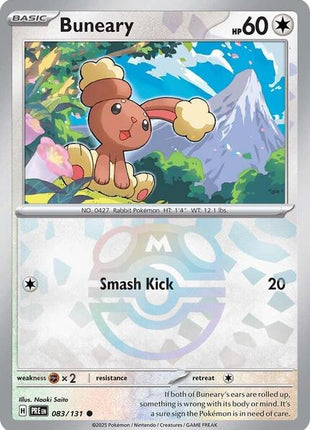 Buneary (Master Ball Pattern) - SV Prismatic Evolutions - Holofoil - Near Mint (NM)