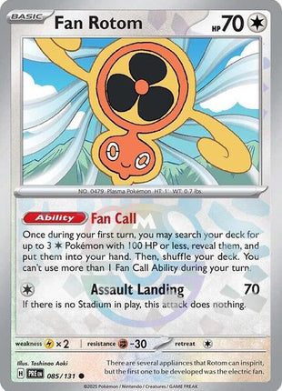 Fan Rotom (Master Ball Pattern) - SV Prismatic Evolutions - Holofoil - Near Mint (NM)