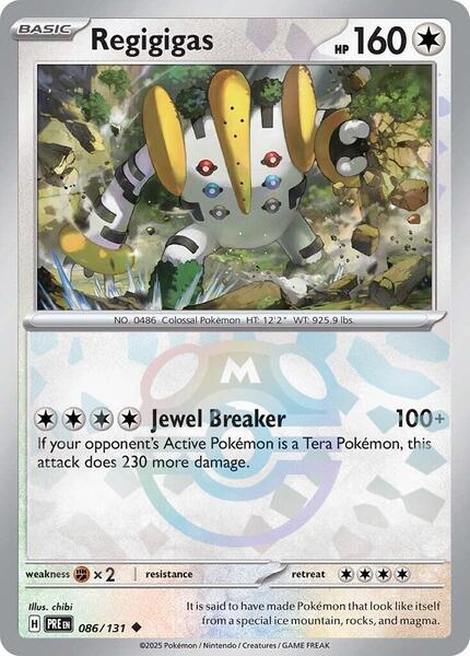 Regigigas (Master Ball Pattern) - SV Prismatic Evolutions - Holofoil - Near Mint (NM)