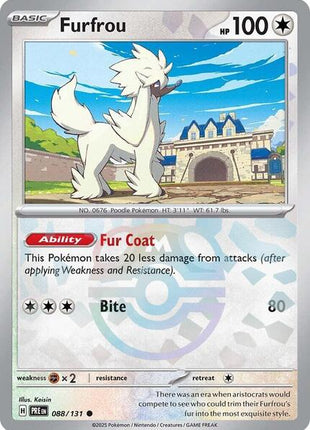 Furfrou (Master Ball Pattern) - SV Prismatic Evolutions - Holofoil - Near Mint (NM)