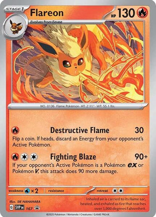 Flareon - 167 (Cosmos Holo) - SV Scarlet and Violet Promo Cards - Holofoil - Near Mint (NM)