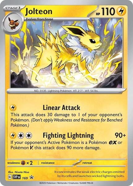 Jolteon - 169 - SV Scarlet and Violet Promo Cards - Holofoil - Near Mint (NM)