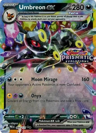 Umbreon ex - 060/131 (Prismatic Evolutions Stamp) - Miscellaneous Cards and Products - Holofoil - Near Mint (NM)