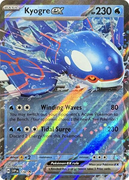 Kyogre ex - 178 - SV Scarlet and Violet Promo Cards - Holofoil - Near Mint (NM)