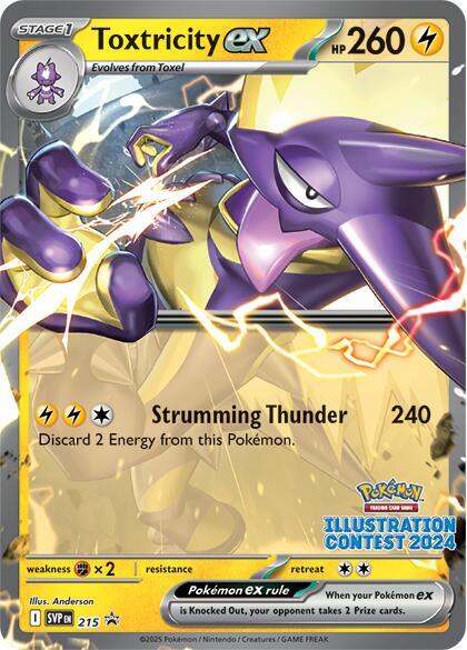 Toxtricity ex - 215 (Illustration Contest 2024) - SV Scarlet and Violet Promo Cards - Holofoil - Near Mint (NM)