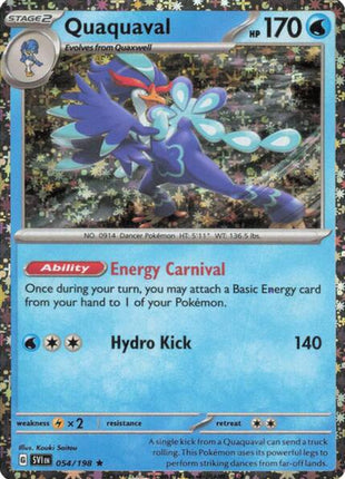 Quaquaval - 054/198 (Sparkle Holo) - Miscellaneous Cards and Products - Holofoil - Near Mint (NM)