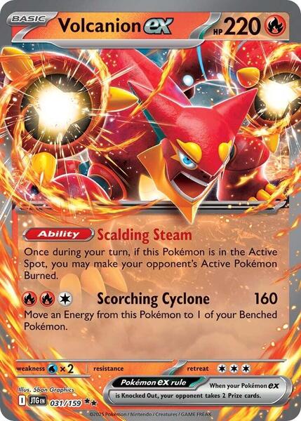 Volcanion ex - 031/159 - SV09 Journey Together - Holofoil - Near Mint (NM)