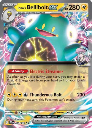 Iono's Bellibolt ex - 053/159 - SV09 Journey Together - Holofoil - Near Mint (NM)