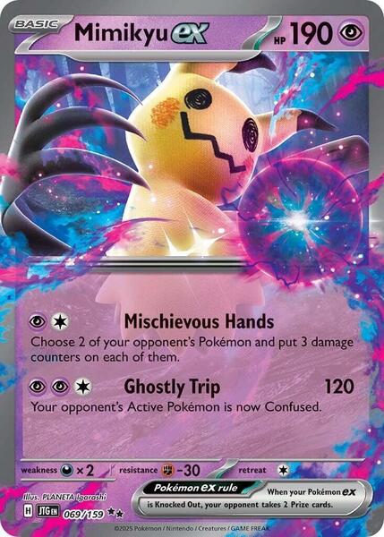 Mimikyu ex - SV09 Journey Together - Holofoil - Near Mint (NM)