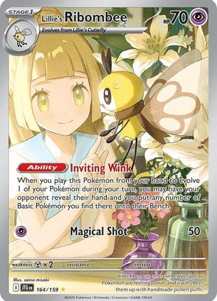 Lillie's Ribombee - 164/159 - SV09 Journey Together - Holofoil - Near Mint (NM)