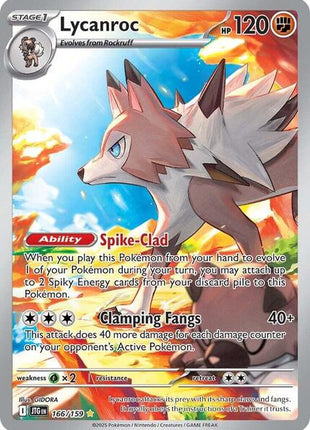 Lycanroc - 166/159 - SV09 Journey Together - Holofoil - Near Mint (NM)