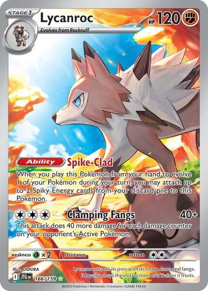 Lycanroc - 166/159 - SV09 Journey Together - Holofoil - Near Mint (NM)