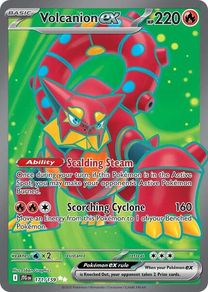 Volcanion ex - 171/159 - SV09 Journey Together - Holofoil - Near Mint (NM)