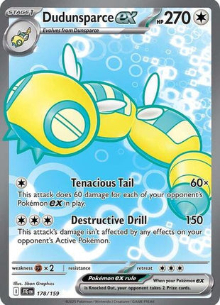 Dudunsparce ex - 178/159 - SV09 Journey Together - Holofoil - Near Mint (NM)