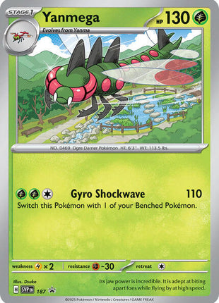 Yanmega - 187 (Cosmos Holo) - SV Scarlet and Violet Promo Cards - Holofoil - Near Mint (NM)